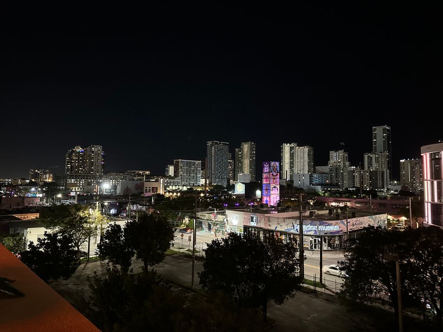 March 28, 2024: A view of Wynwood and the Downtown/Brickell skyline