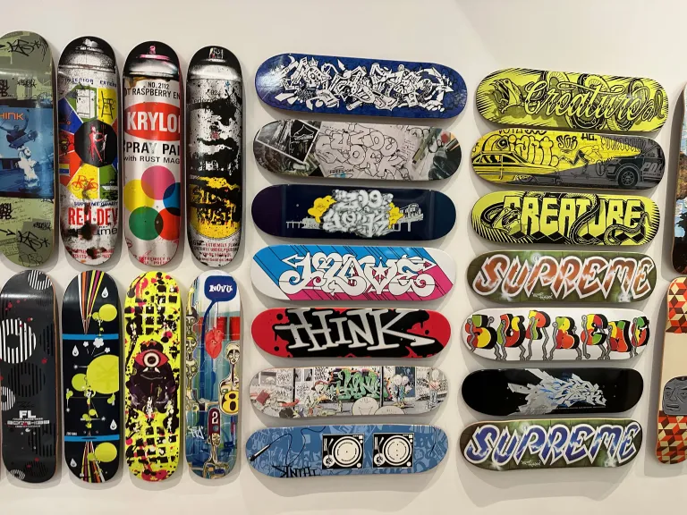 Skateboards at the Museum of Graffiti